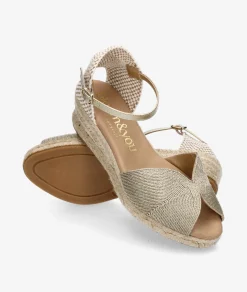 Alpargatas bloom&you AMBRETTA BAJA en oro