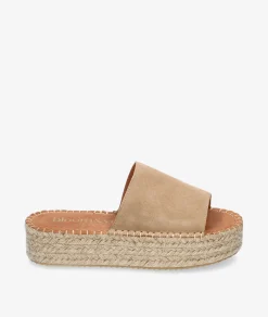 Alpargatas bloom&you DANDELION en serraje beige