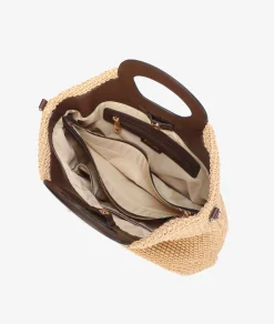 Bolso de rafia pabloochoa.shoes 20950 en camel