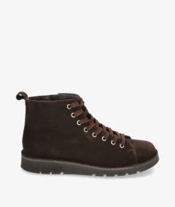 Botas Kénnebec 551 CREMALLERA en serraje marrón