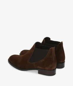 Botines Alpe 2646 en serraje marrón