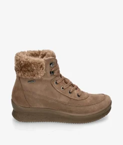 Botines Imac 856669 en serraje taupe
