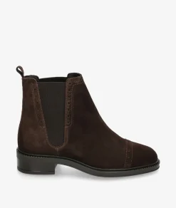 Botines LOL BERA 7236 en serraje marrón