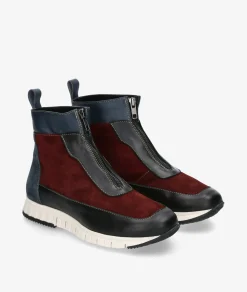 Botines pabloochoa.shoes RAGO46 en serraje burdeos