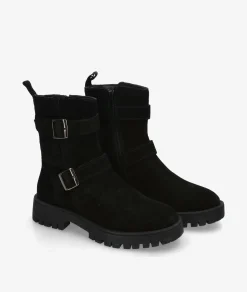 Botines St. Gallen MIMOC-01 en serraje negro
