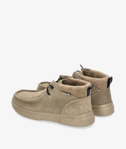 Botines Walk in Pitas GARDA en serraje taupe