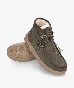 Botines Walk in Pitas ONTARIO en serraje gris