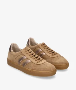 Deportivos bloom&you NOVA en serraje taupe