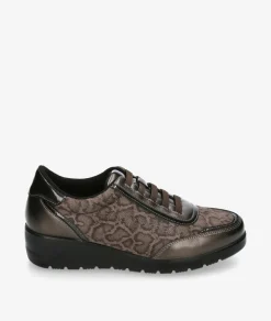 Deportivos DOCTOR CUTILLAS 45419 en serpiente taupe