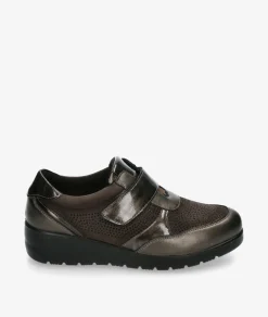 Deportivos DOCTOR CUTILLAS 45418 en taupe metalizado