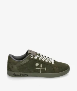 Deportivos HARPER&NEYER SUPERBOWL COLOURS en serraje kaki