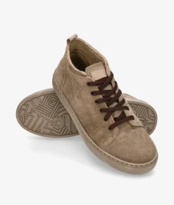 Deportivos Natural World 6721 en serraje taupe