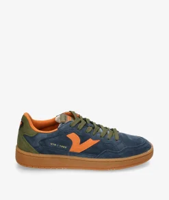 Deportivos Victoria 8806111 en serraje azul