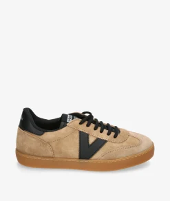 Deportivos Victoria 1126219 en serraje taupe