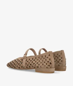 Merceditas pabloochoa.shoes SR1582 en serraje taupe