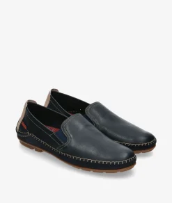 Mocasines Fluchos F1174 en azul marino