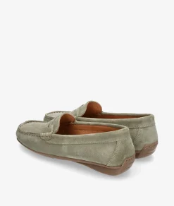 Mocasines pabloochoa.shoes 94239 en serraje kaki