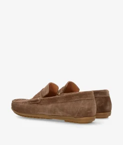 Mocasines pabloochoa.shoes 82223 en serraje marrón