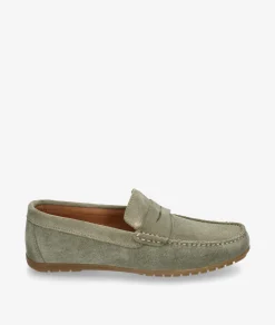 Mocasines pabloochoa.shoes 82223 en serraje kaki