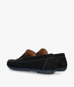 Mocasines pabloochoa.shoes 82223 en serraje azul