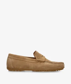 Mocasines pabloochoa.shoes 82223 en serraje taupe