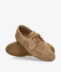Naúticos bloom&you NEW OLIVIA en serraje taupe
