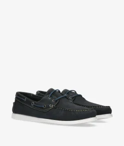 Naúticos Traveris 84386 en nobuck azul
