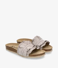 Sandalias bloom&you LILA en serraje piedra