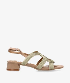 Sandalias D'angela 30712 en platino