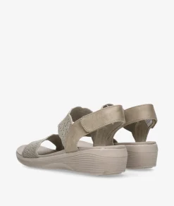 Sandalias Skechers 163165 en beige
