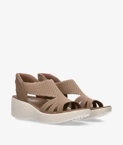 Sandalias Skechers 120012 en topo