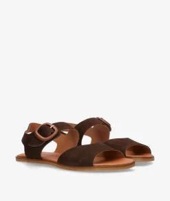 Sandalias VIVANT ARIA en serraje marrón