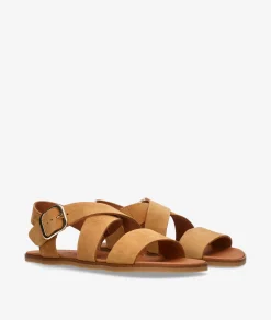Sandalias VIVANT LINO en serraje cuero