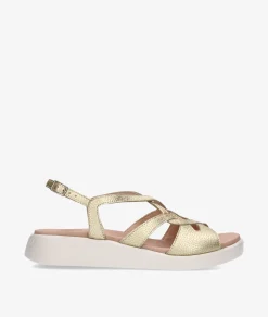 Sandalias Wonders C-6550 en platino