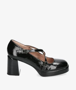 vestir con plataforma Hispanitas HI243660 en charol negro