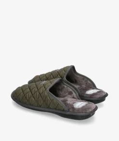 Zapatillas de casa Bio Relax 1448 en caki