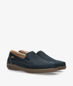 Zapatos casual LUISETTI 39502 NO en nobuck azul