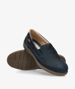 Zapatos casual LUISETTI 39502 NO en nobuck azul