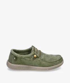 Zapatos casual Walk in Pitas WP150 WALLABY WASHED en caki