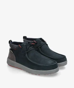 Zapatos casual Walk in Pitas BAIKAL en serraje azul