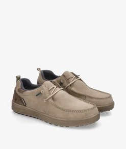 Zapatos casual Walk in Pitas ARAL en serraje beige