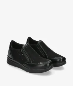 Zapatos confort Amarpies 29351 en negro