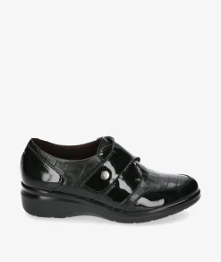Zapatos confort Pitillos 10025 en negro