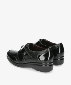 Zapatos confort Pitillos 10025 en negro