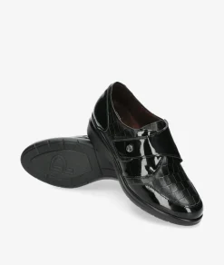 Zapatos confort Pitillos 10025 en negro