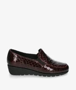 Zapatos confort St. Gallen ADELFA 20-11-15930 12176 en coco burdeos