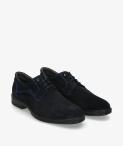 Zapatos de vestir LUISETTI 28704 ST en serraje azul