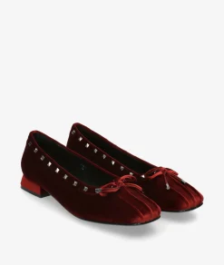 Zapatos de vestir Stephen Allen LAUR-6 11558-C30 en BURDEOS TERCIOPELO