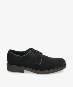 Zapatos de vestir Traveris 28751 en serraje azul
