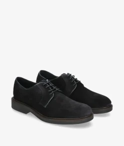 Zapatos de vestir Traveris 28751 en serraje azul